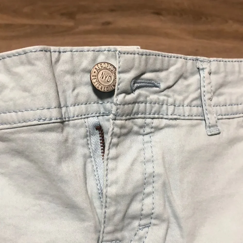 Juniors Aeropostale Light Blue Shorts Size 000